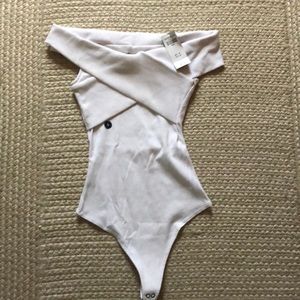 Abercrombie & Fitch White Bodysuit size Small